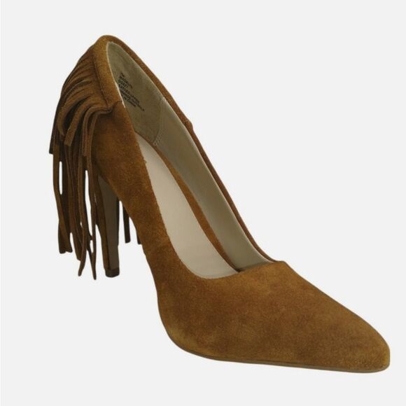 MIA MADELYN High Heel UPPER LEATHER Woman's Brown Shoes Sz 6.5 - Picture 3 of 5